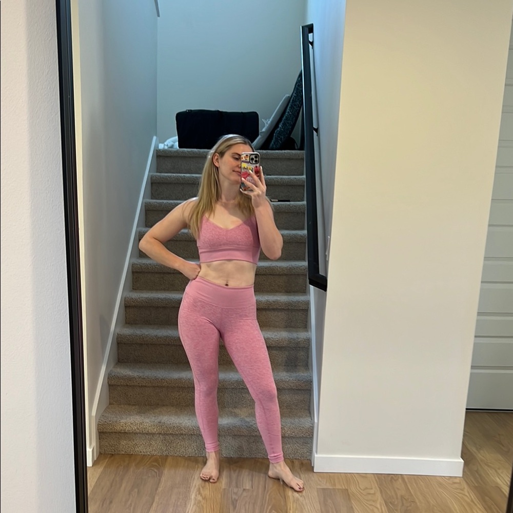 Pink Alo Yoga Activewear Set